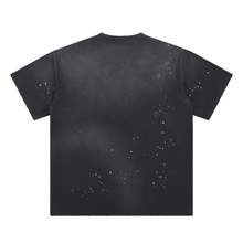 Load image into Gallery viewer, FLD Hand-Frayed Sunfade Splatter Tee